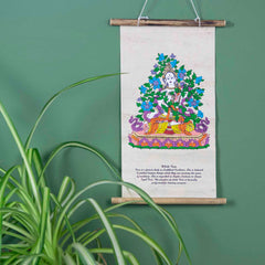 Lokta Deity Scroll - White Tara-Buddhism-Siesta Crafts
