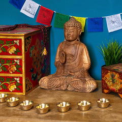 Large Handcarved Sitting Buddha-Buddhism-Siesta Crafts