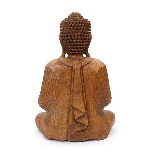 Larger Handcarved Sitting Buddha-Buddhism-Siesta Crafts