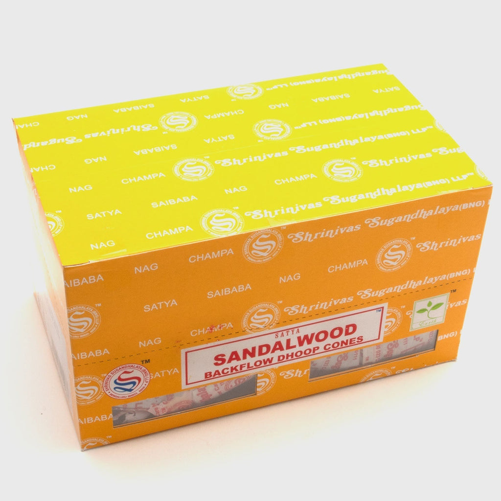 Satya Sandalwood Backflow Cones-Cone Incense-Siesta Crafts