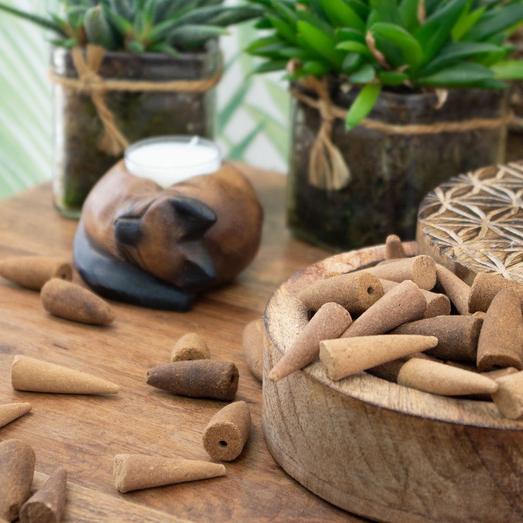Satya Sandalwood Backflow Cones-Cone Incense-Siesta Crafts