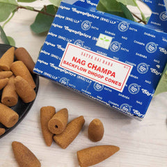 Satya Nag Champa Backflow Cones-Cone Incense-Siesta Crafts