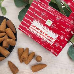 Satya Dragon's Blood Backflow Cones-Cone Incense-Siesta Crafts