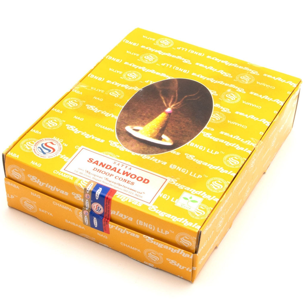 Satya Sandalwood Incense Cones-Cone Incense-Siesta Crafts