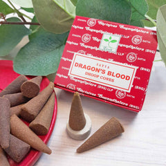 Satya Dragon's Blood Incense Cones-Cone Incense-Siesta Crafts