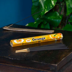 Orange Hexagon Incense-Stick Incense-Siesta Crafts