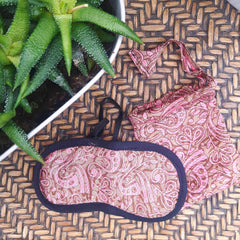 Recycled Sari Eye Mask-Wellbeing-Siesta Crafts