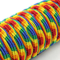 Tube of Rainbow Wristbands (x40)-Bracelets & Wristbands-Siesta Crafts
