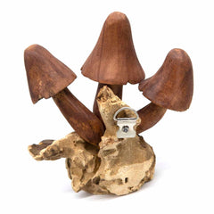 Wall Mushroom Carvings - Large-Ornaments & Figurines-Siesta Crafts