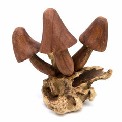 Wall Mushroom Carvings - Large-Ornaments & Figurines-Siesta Crafts