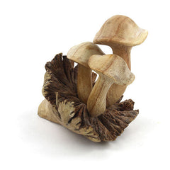 Small Parasite Wood Mushrooms-Ornaments & Figurines-Siesta Crafts