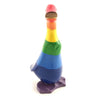 Rainbow Duckling-Ornaments & Figurines-Siesta Crafts