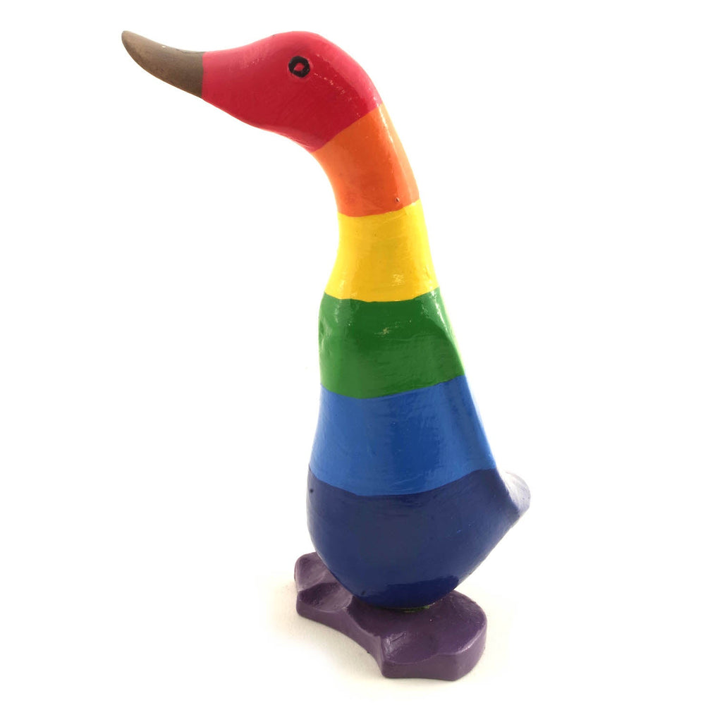 Rainbow Duckling-Ornaments & Figurines-Siesta Crafts