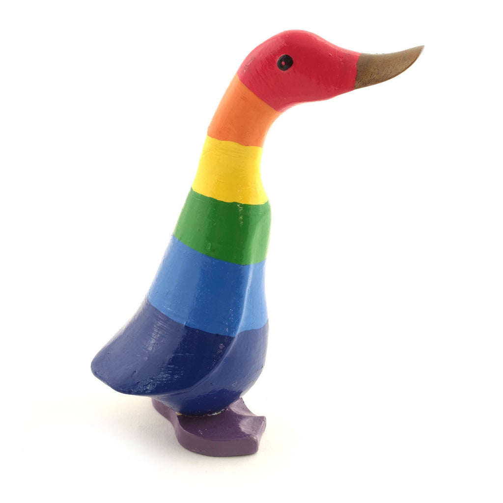 Rainbow Duckling-Ornaments & Figurines-Siesta Crafts