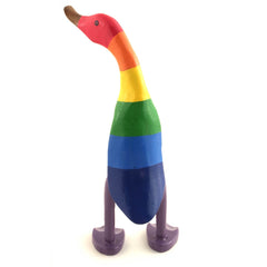 Rainbow Duck-Ornaments & Figurines-Siesta Crafts