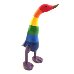 Rainbow Duck-Ornaments & Figurines-Siesta Crafts