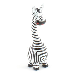 Cartoon Zebra Large-Ornaments & Figurines-Siesta Crafts