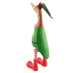 Christmas Elf Duck-Ornaments & Figurines-Siesta Crafts