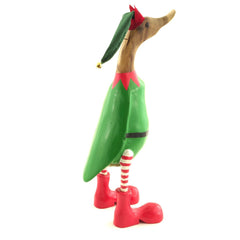 Christmas Elf Duck-Ornaments & Figurines-Siesta Crafts