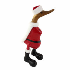 Christmas Santa Duck-Ornaments & Figurines-Siesta Crafts