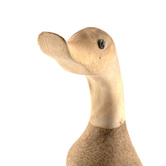 Natural Bamboo Root Duck with Boots-Ornaments & Figurines-Siesta Crafts