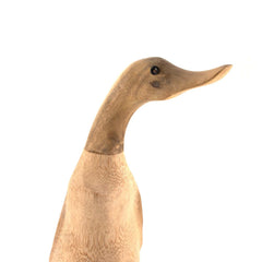 Natural Bamboo Root Duck with Boots-Ornaments & Figurines-Siesta Crafts