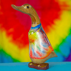 Hippy Duck-Ornaments & Figurines-Siesta Crafts