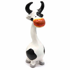 Cartoon Cow Large-Ornaments & Figurines-Siesta Crafts