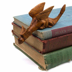 Small Natural Wood Shelf Dragon-Ornaments & Figurines-Siesta Crafts