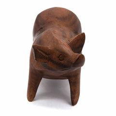 Hand Carved Pig-Ornaments & Figurines-Siesta Crafts