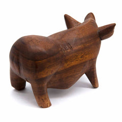 Hand Carved Pig-Ornaments & Figurines-Siesta Crafts