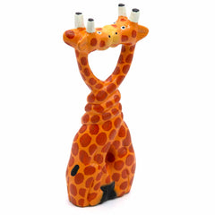 Kissing Cartoon Giraffes - 25cm-Ornaments & Figurines-Siesta Crafts