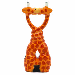 Kissing Cartoon Giraffes - 25cm-Ornaments & Figurines-Siesta Crafts