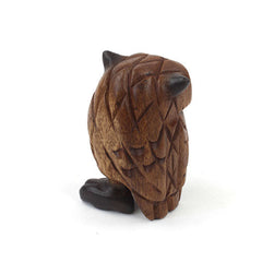 Small Carved Owl-Ornaments & Figurines-Siesta Crafts
