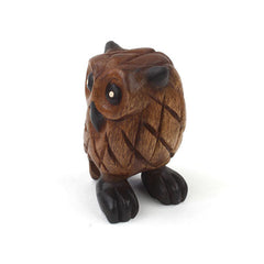 Small Carved Owl-Ornaments & Figurines-Siesta Crafts