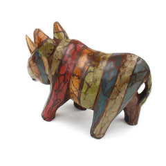 Rustic Rhino-Ornaments & Figurines-Siesta Crafts