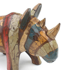 Rustic Rhino-Ornaments & Figurines-Siesta Crafts