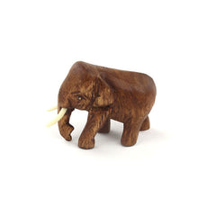 Mini Thai Elephant Carving-Ornaments & Figurines-Siesta Crafts