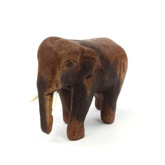 Small Thai Elephant Carving-Ornaments & Figurines-Siesta Crafts