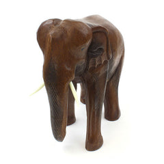 Large Thai Elephant Carving-Ornaments & Figurines-Siesta Crafts