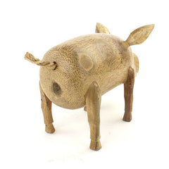 Bamboo Root Pig-Ornaments & Figurines-Siesta Crafts