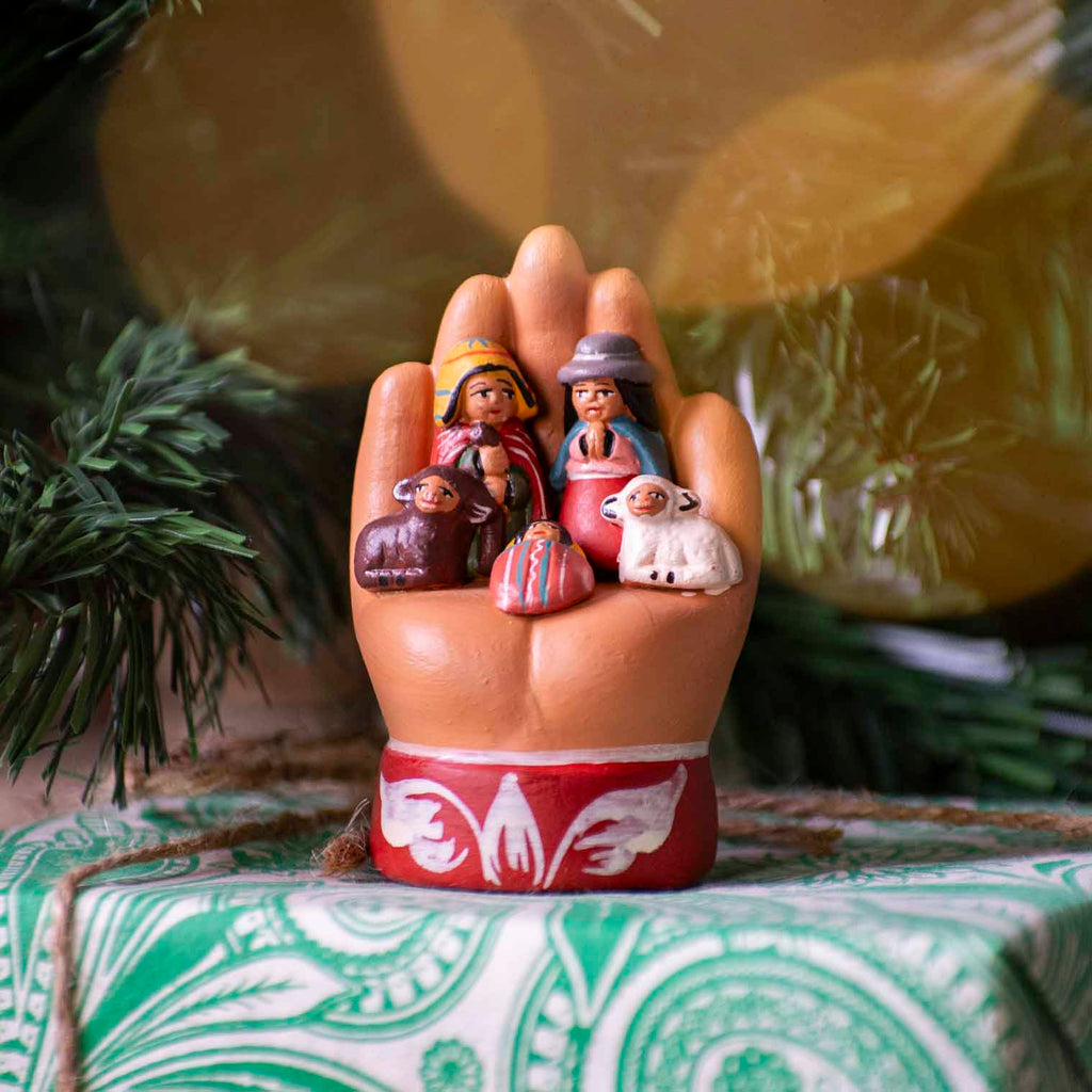 Hand Nativity Ceramic-Christianity-Siesta Crafts