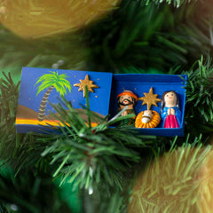 Nativity Palm Tree Matchbox-Christianity-Siesta Crafts
