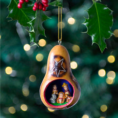 Nativity in Gourd-Christianity-Siesta Crafts