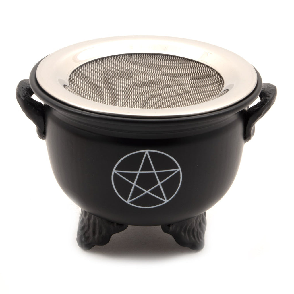 Iron Cauldron With Steel Mesh-Magic & Mysticism-Siesta Crafts