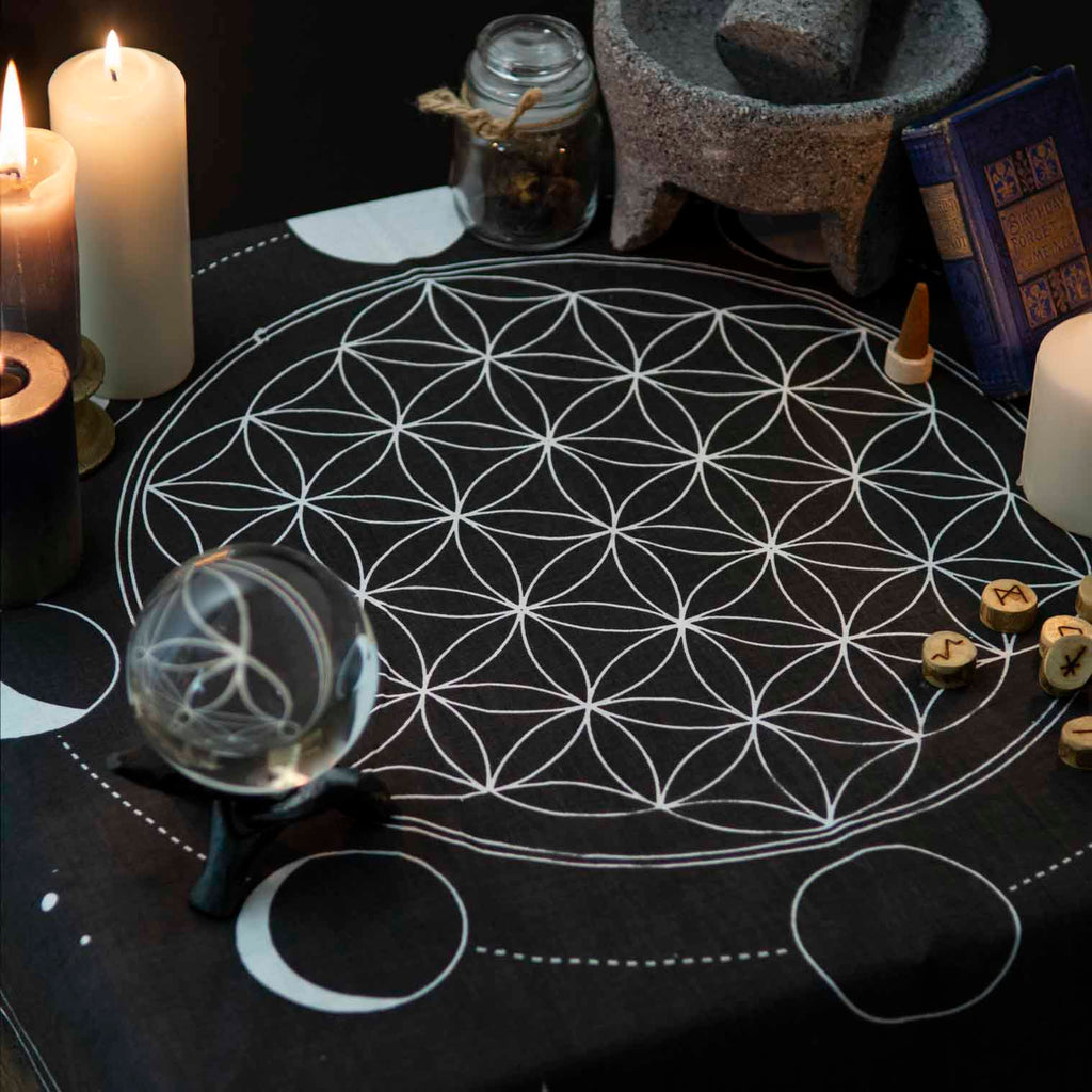 Moon Phase Altar Cloth-Textiles-Siesta Crafts