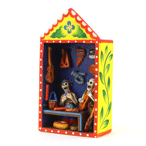 Music Shop Retablo-Home Décor-Siesta Crafts