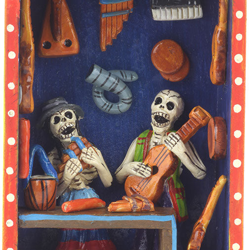Music Shop Retablo-Home Décor-Siesta Crafts