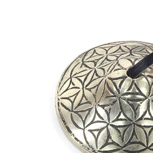 Mini Flower of Life Tingsha-Chimes & Bells-Siesta Crafts