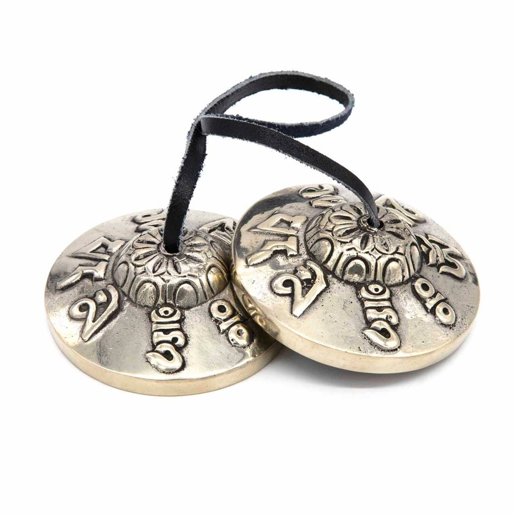 Large Om Mani Tingsha-Chimes & Bells-Siesta Crafts
